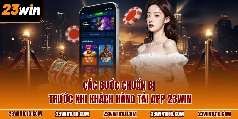 Các bước chuẩn bị trước khi khách hàng tải app 23WIN