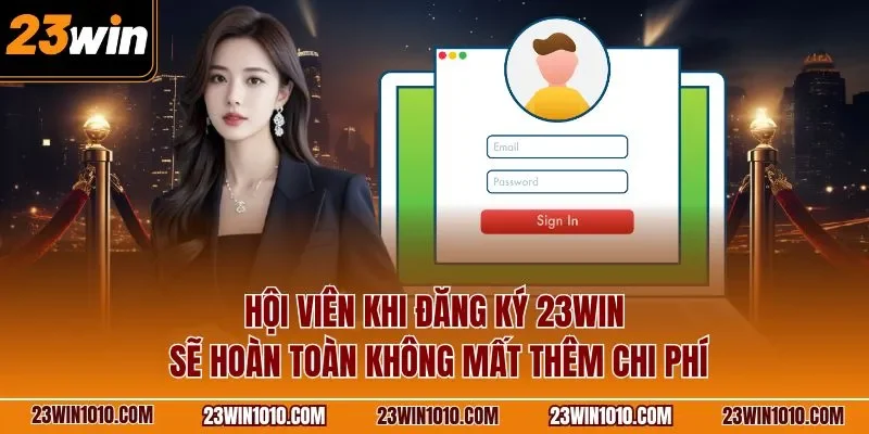 Hội viên khi đăng ký 23WIN sẽ hoàn toàn không mất thêm chi phí