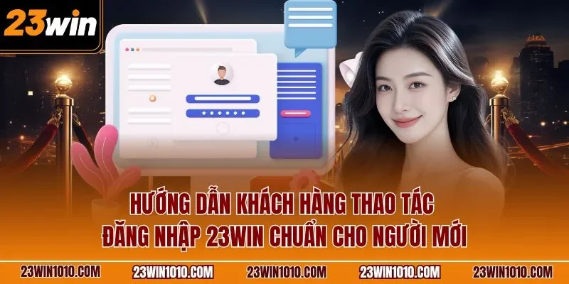 Hướng dẫn khách hàng thao tác đăng nhập 23WIN chuẩn cho người mới